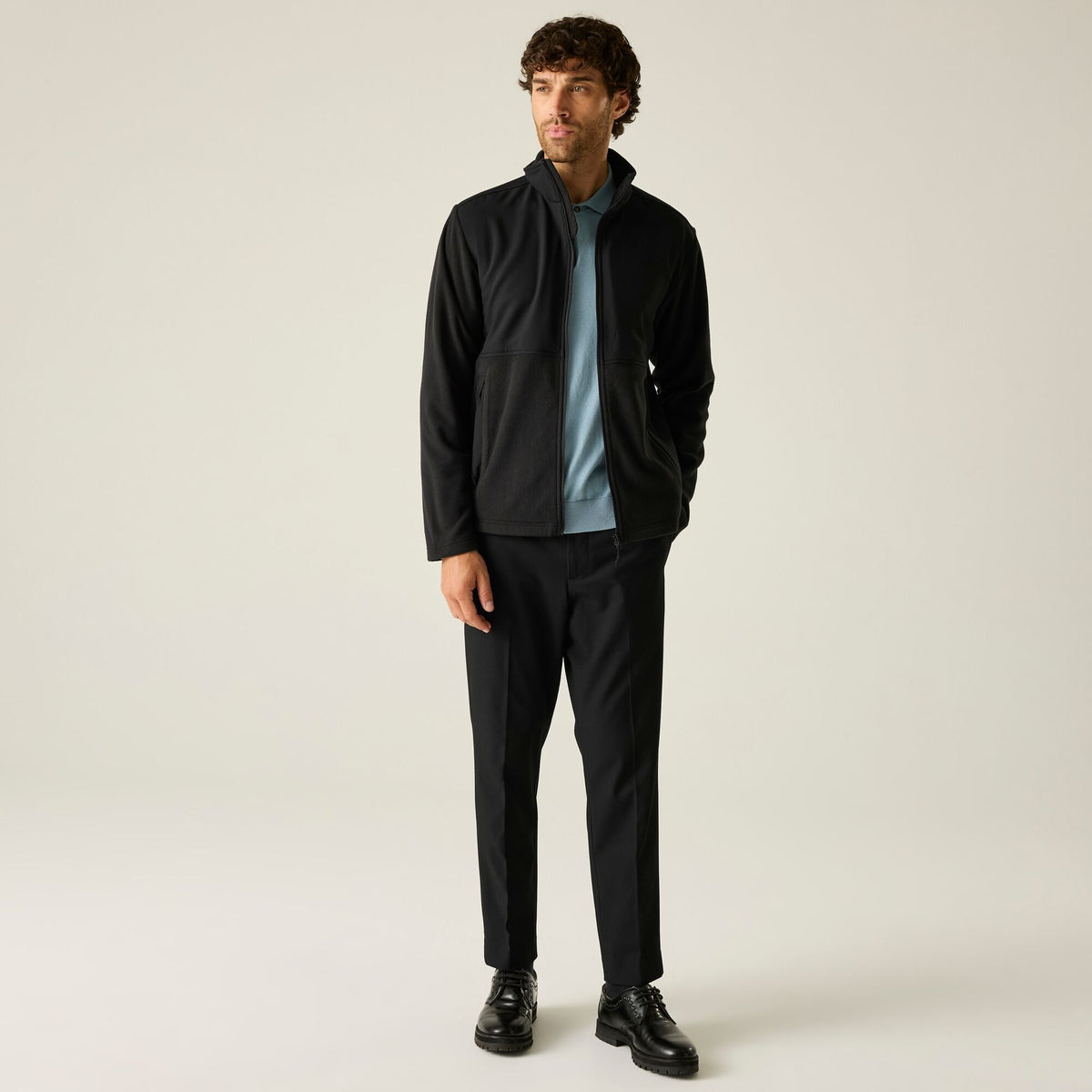 Black - Close up - Regatta Unisex Adult Recycle.Me Fleece Jacket