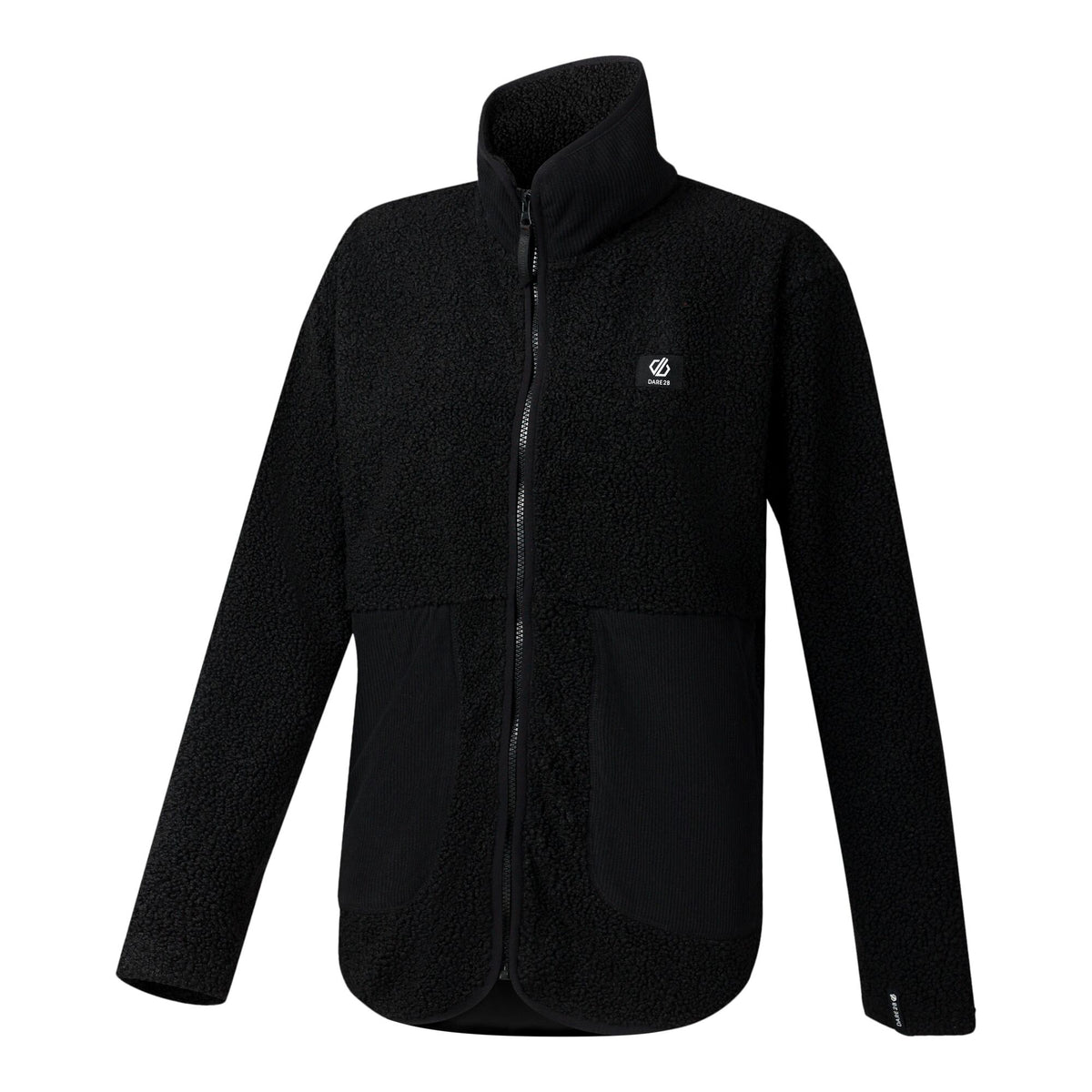 Black - Side - Dare 2B Womens-Ladies Zephyr Borg Fleece Jacket