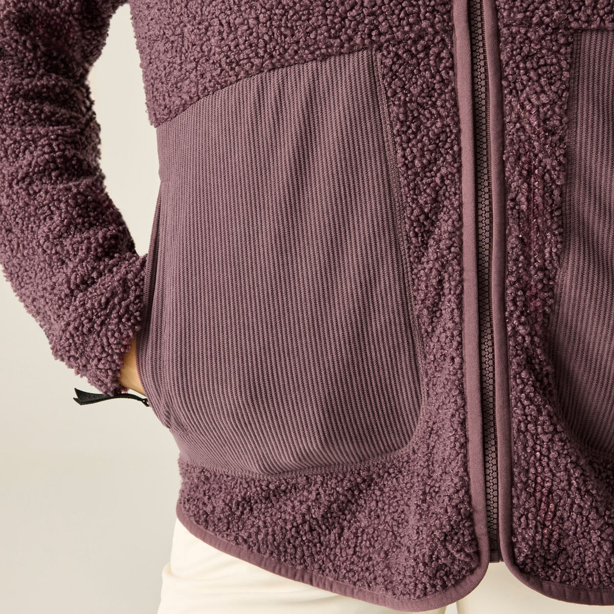 Huckleberry - Close up - Dare 2B Womens-Ladies Zephyr Borg Fleece Jacket