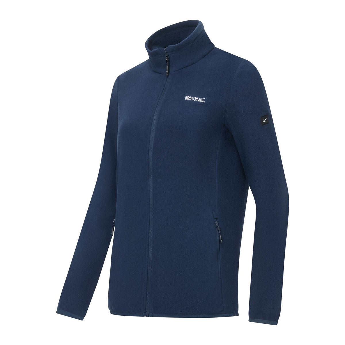 Navy Solid - Side - Regatta Womens-Ladies Harrow Fleece Jacket