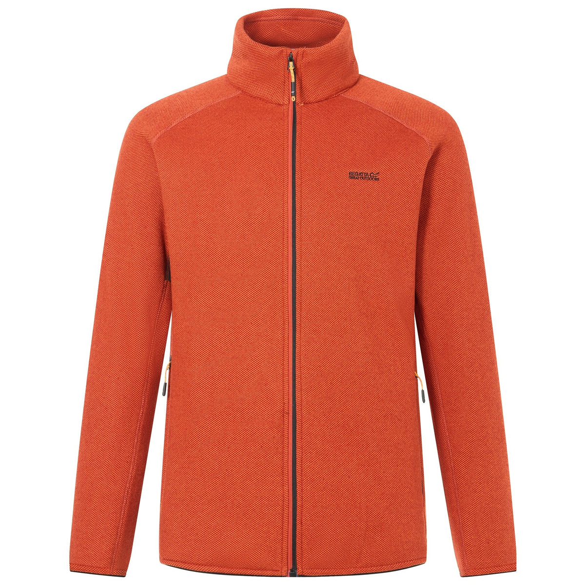 Rooibos Tea-Black - Front - Regatta Mens Rike Full Zip Fleece Jacket