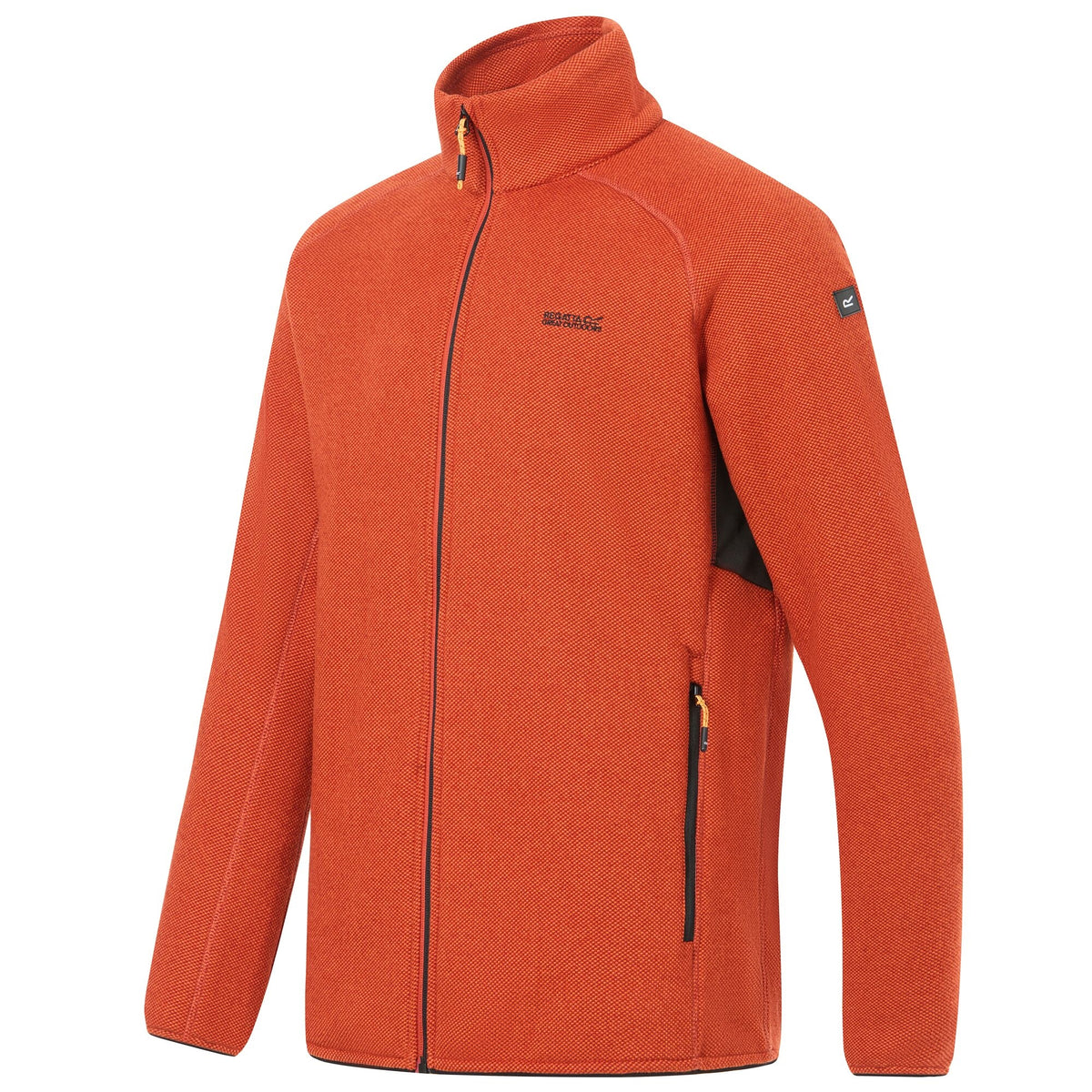 Rooibos Tea-Black - Side - Regatta Mens Rike Full Zip Fleece Jacket
