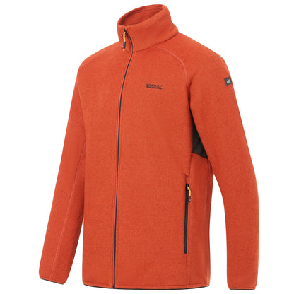 Rooibos Tea-Black - Side - Regatta Mens Rike Full Zip Fleece Jacket