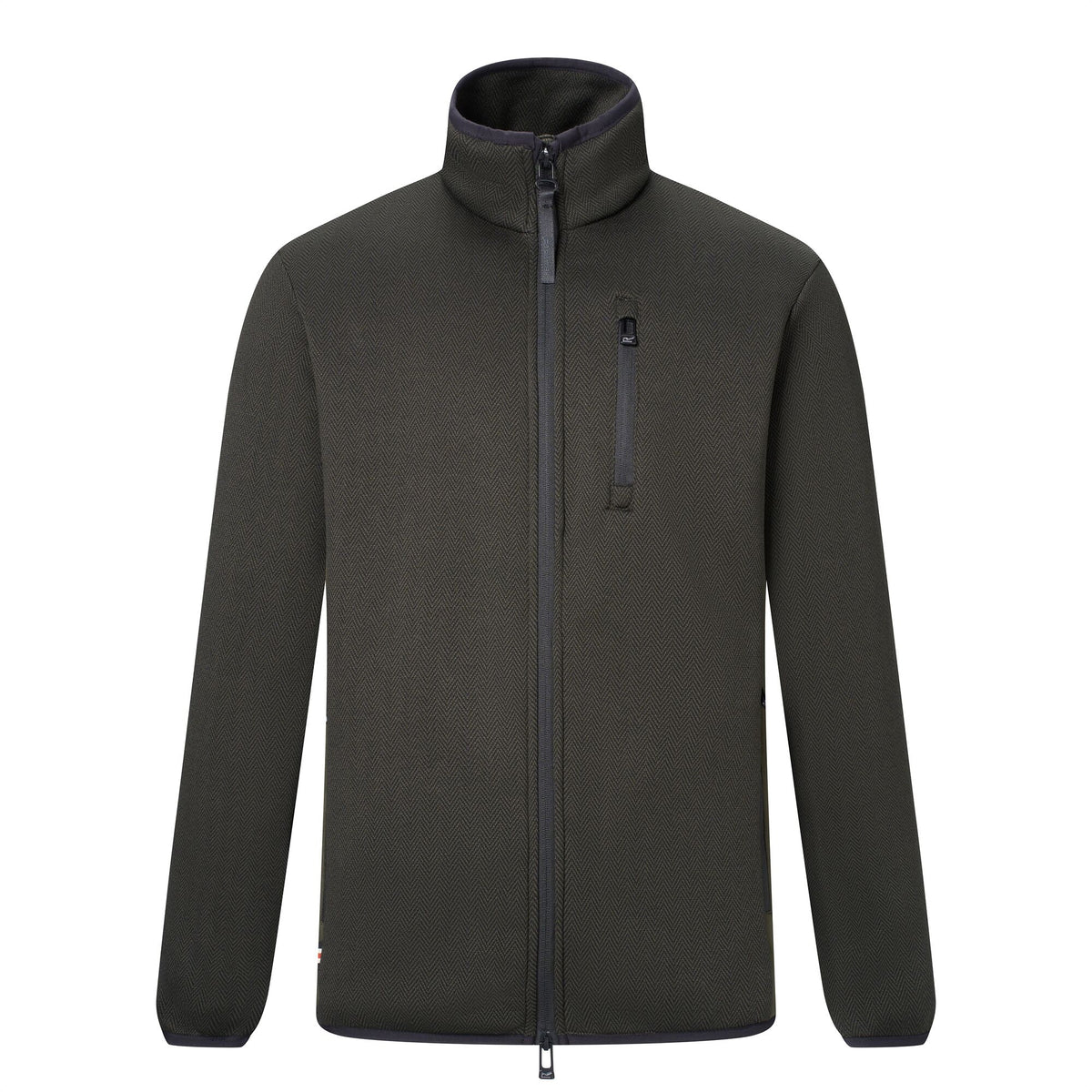 Dark Khaki - Front - Regatta Mens Brayleigh Full Zip Fleece Jacket