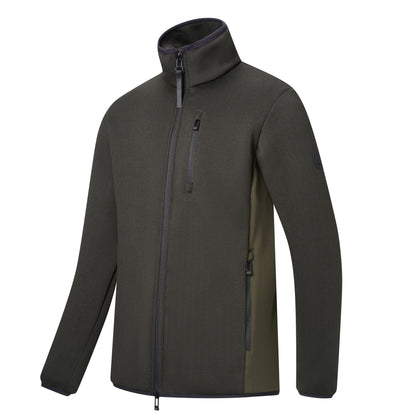 Dark Khaki - Side - Regatta Mens Brayleigh Full Zip Fleece Jacket