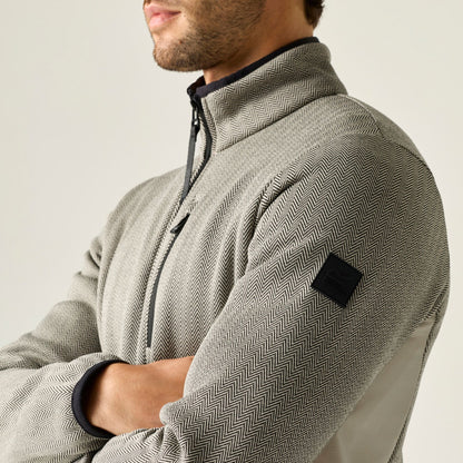 Moonbeam - Close up - Regatta Mens Brayleigh Full Zip Fleece Jacket