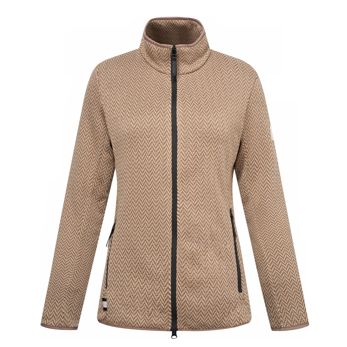 Mocha-Soft Taupe - Front - Regatta Womens-Ladies Elzie Fleece Jacket