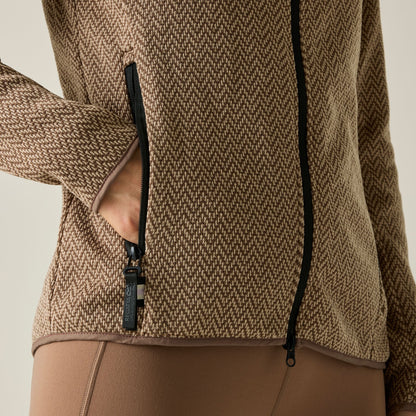 Mocha-Soft Taupe - Pack Shot - Regatta Womens-Ladies Elzie Fleece Jacket