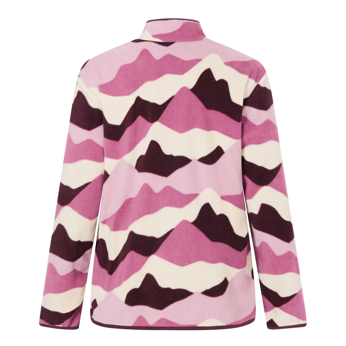 Light Pink-Deep Burgundy-Off White - Back - Regatta Womens-Ladies Frankie Mountain Full Zip Fleece Jacket