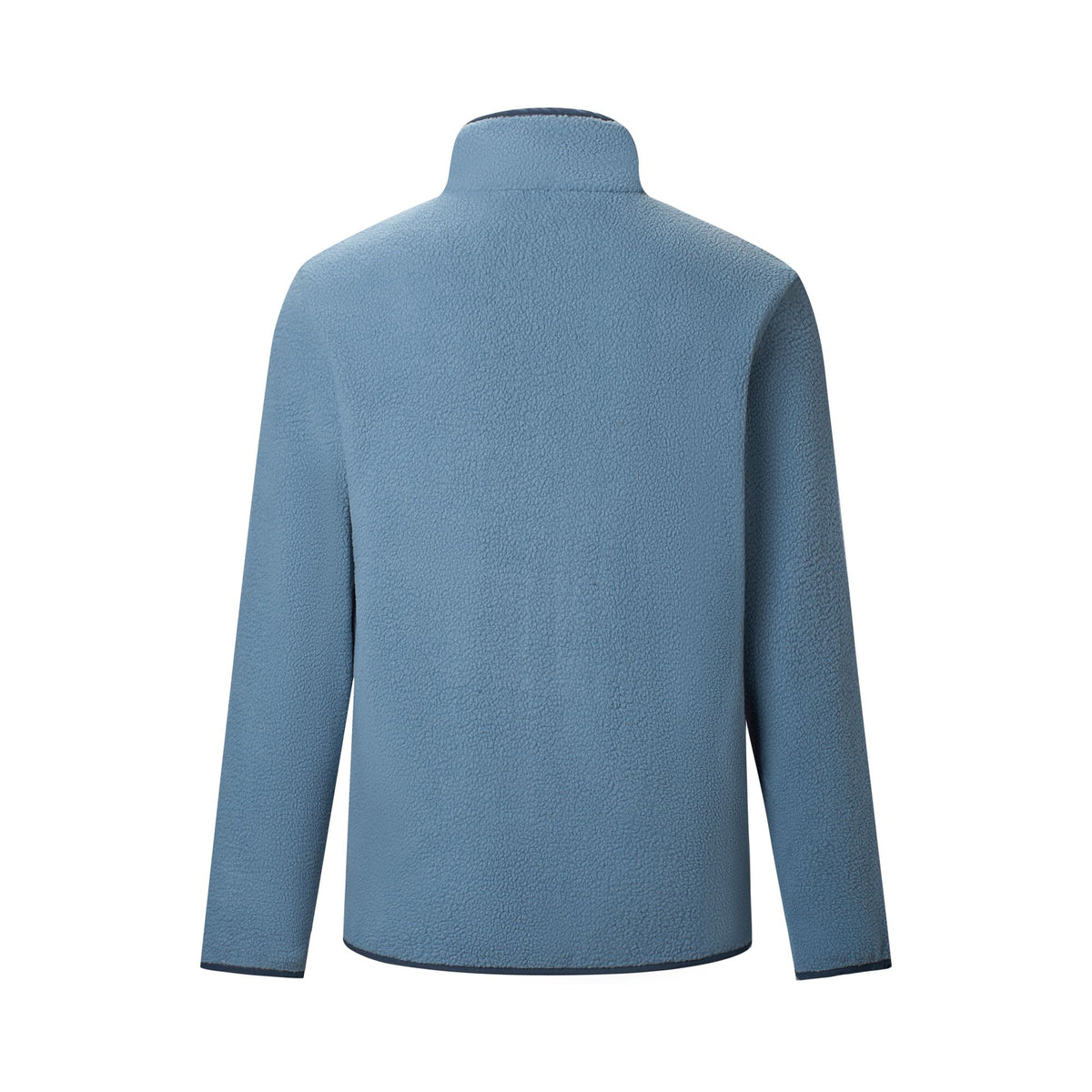 Grey Mirage-Navy - Back - Regatta Mens Frankie Colour Block Borg Fleece Jacket