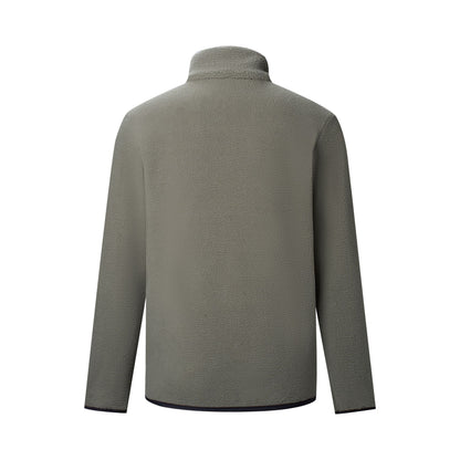 Smokey Olive-Dark Khaki - Back - Regatta Mens Frankie Colour Block Borg Fleece Jacket