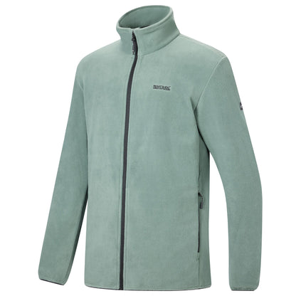 Dark Forest Green - Side - Regatta Mens Harrow Full Zip Fleece Jacket