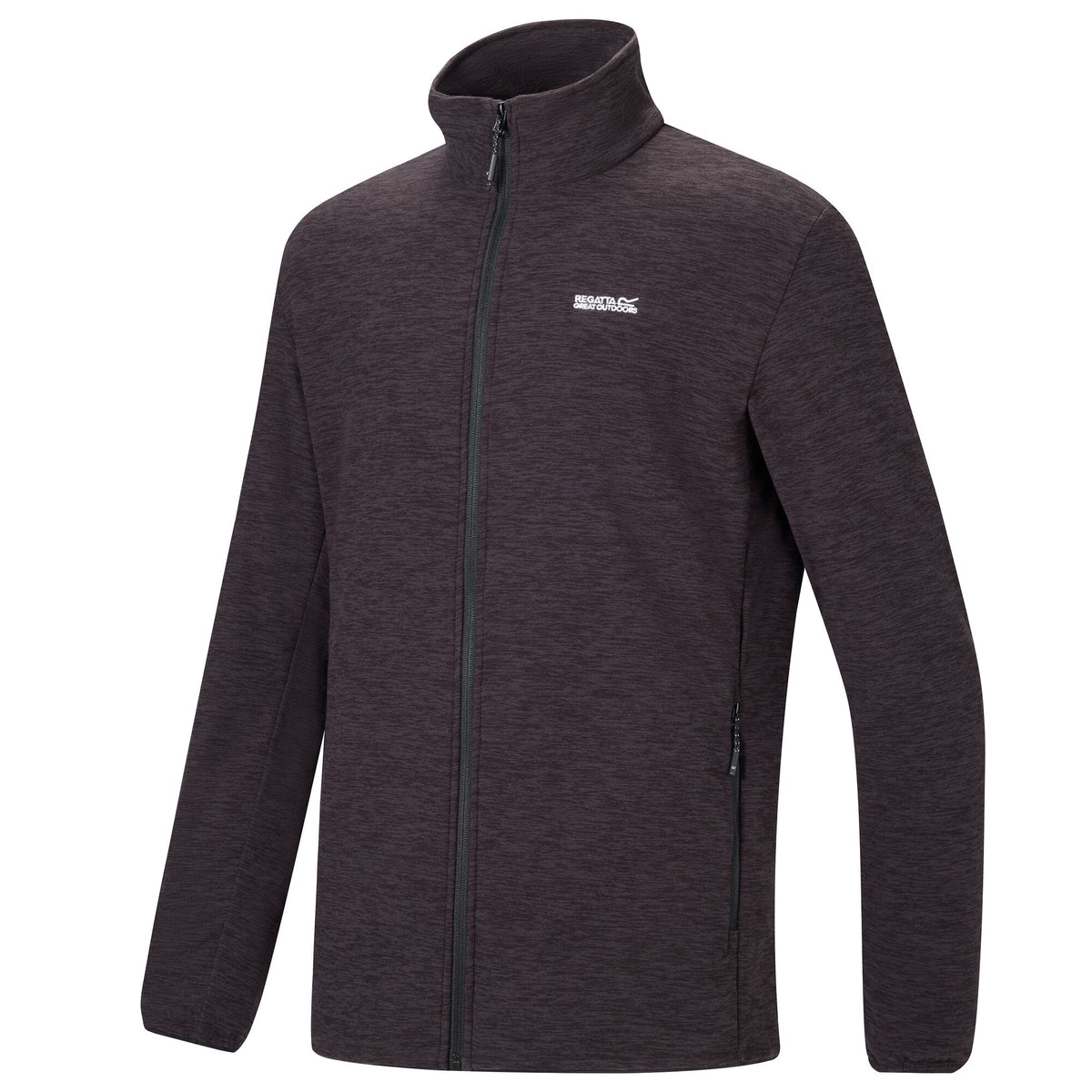 Black Marl - Side - Regatta Mens Harrow Full Zip Fleece Jacket