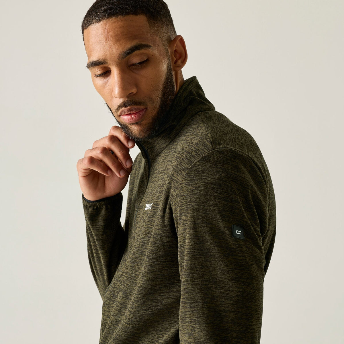 Dark Khaki - Lifestyle - Regatta Mens Harrow Full Zip Fleece Jacket