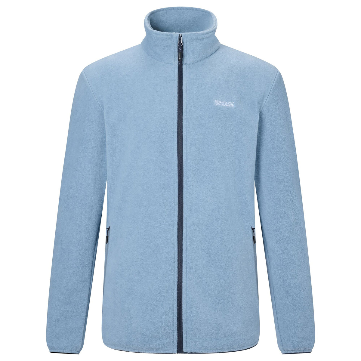 Dusky Blue - Front - Regatta Mens Harrow Full Zip Fleece Jacket