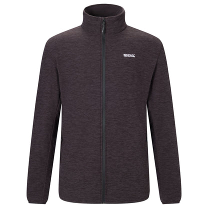 Black Marl - Front - Regatta Mens Harrow Full Zip Fleece Jacket