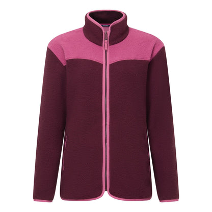 Fig Violet - Front - Regatta Womens-Ladies Frankie Borg Full Zip Fleece Jacket