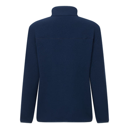 Navy - Back - Regatta Womens-Ladies Frankie Borg Full Zip Fleece Jacket