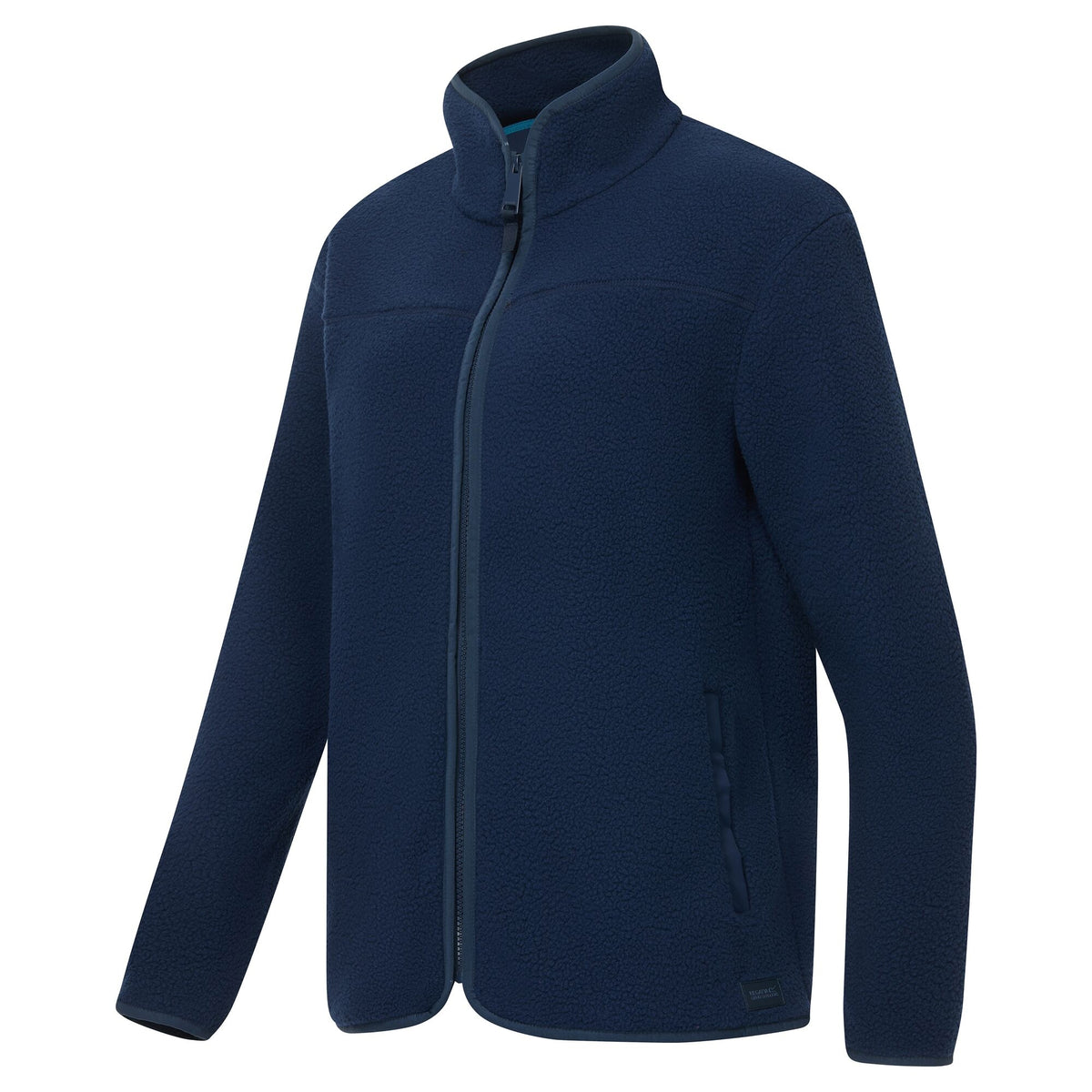 Navy - Side - Regatta Womens-Ladies Frankie Borg Full Zip Fleece Jacket