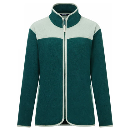 Deep Pine-Glacier - Front - Regatta Womens-Ladies Frankie Borg Full Zip Fleece Jacket