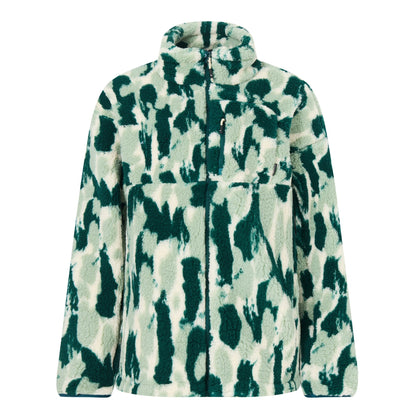 Deep Pine - Front - Regatta Womens-Ladies Roswind Brush Stroke Water Resistant Fleece Jacket