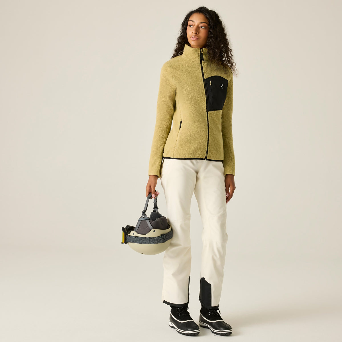 Desert Beige - Lifestyle - Dare 2B Womens-Ladies Excursion Fleece Jacket