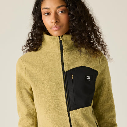 Desert Beige - Pack Shot - Dare 2B Womens-Ladies Excursion Fleece Jacket