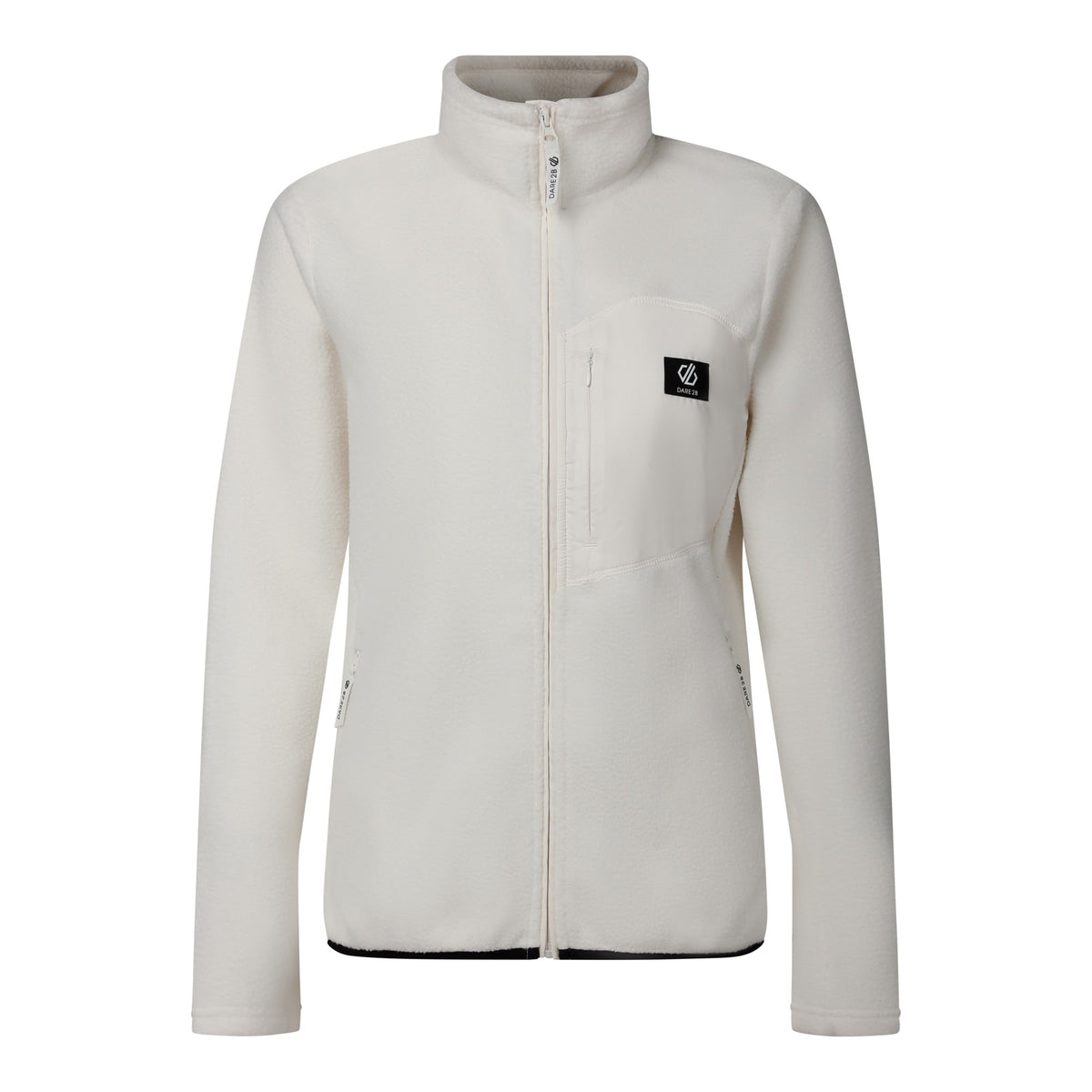 Egret - Front - Dare 2B Womens-Ladies Excursion Fleece Jacket