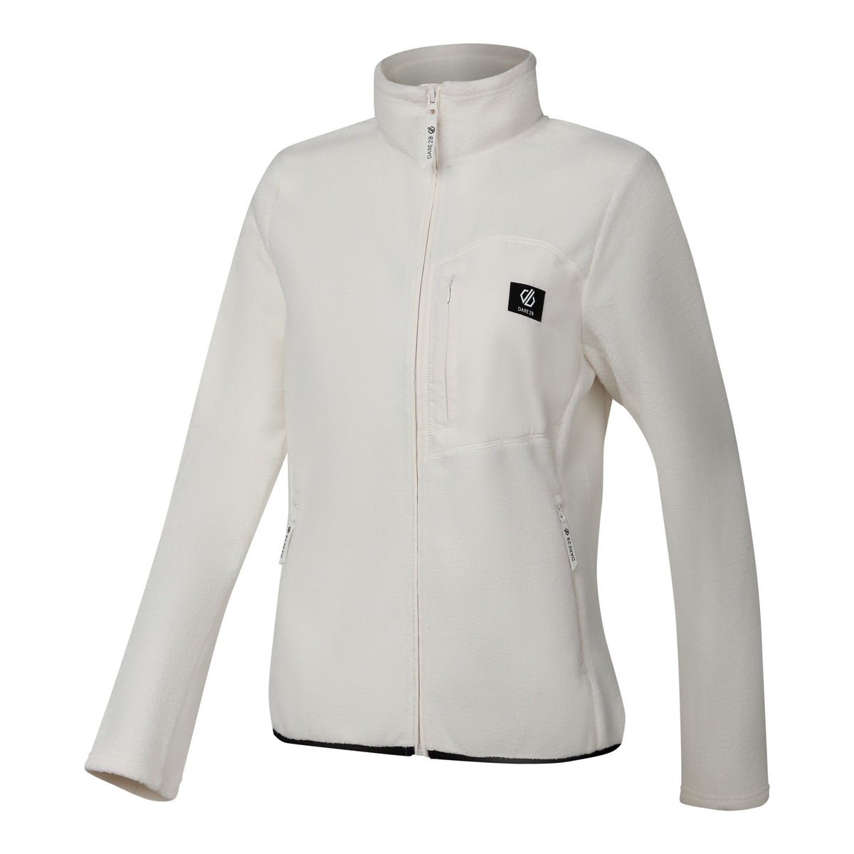 Egret - Side - Dare 2B Womens-Ladies Excursion Fleece Jacket