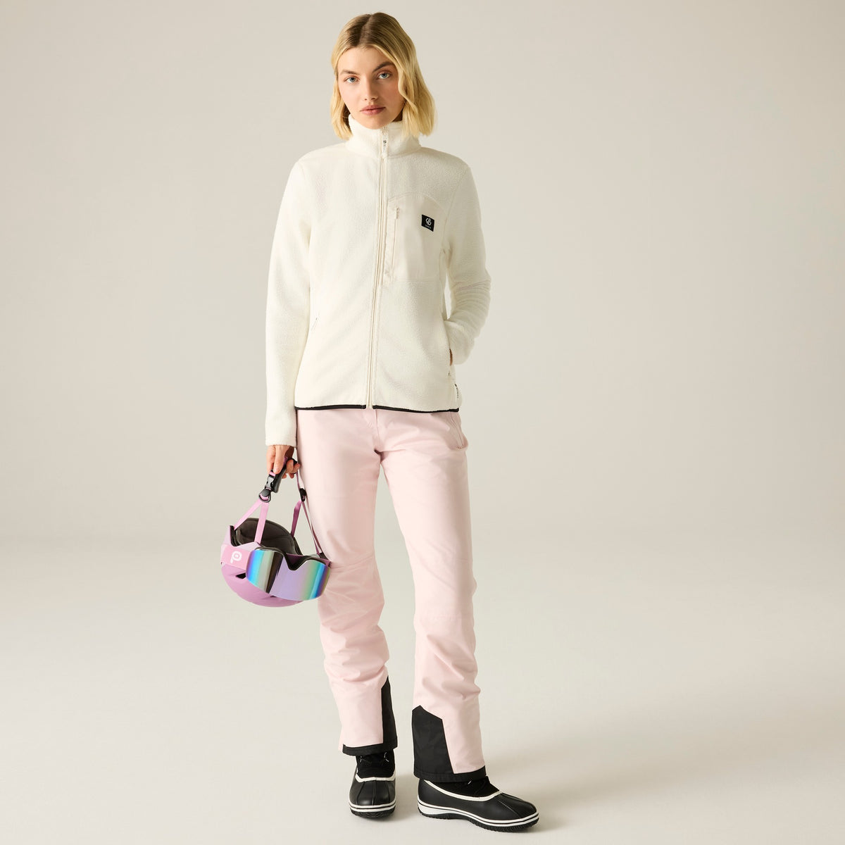 Egret - Lifestyle - Dare 2B Womens-Ladies Excursion Fleece Jacket