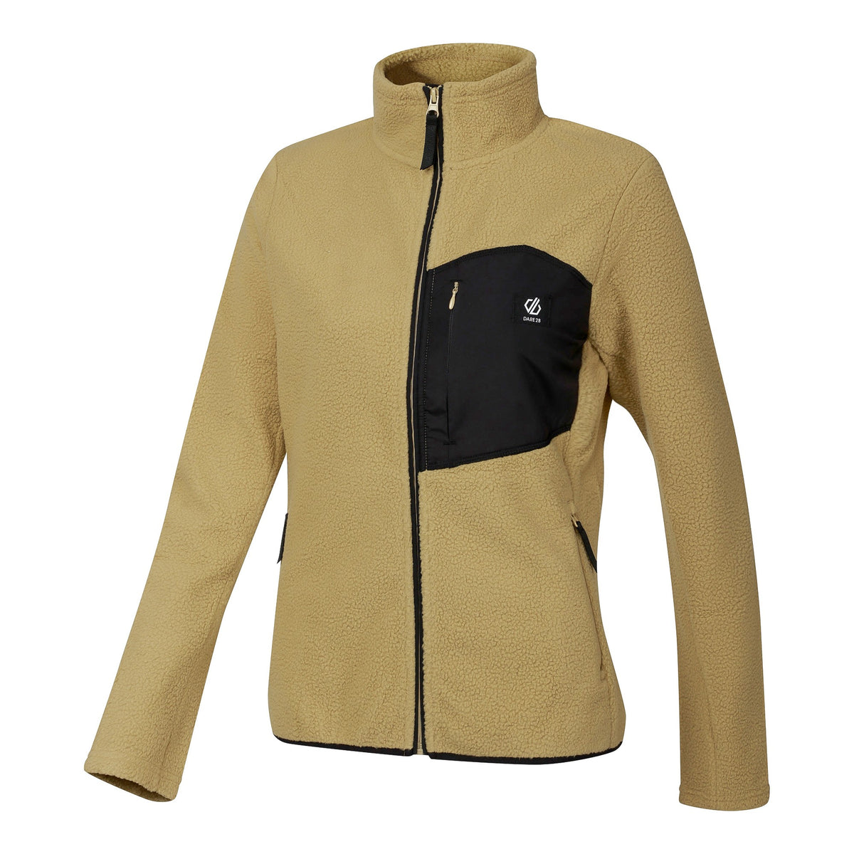 Desert Beige - Side - Dare 2B Womens-Ladies Excursion Fleece Jacket