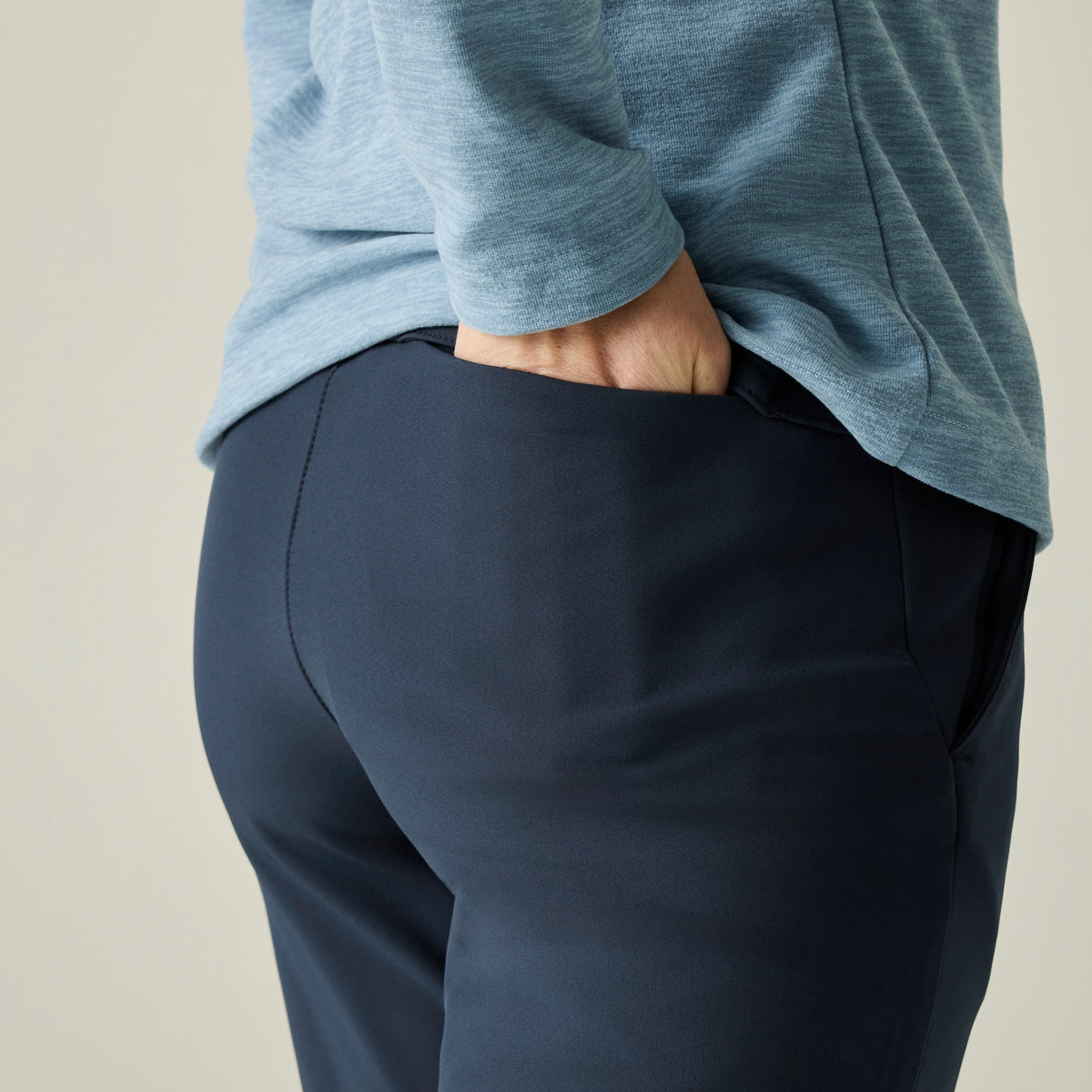 Navy - Pack Shot - Regatta Womens-Ladies Fenton Trousers