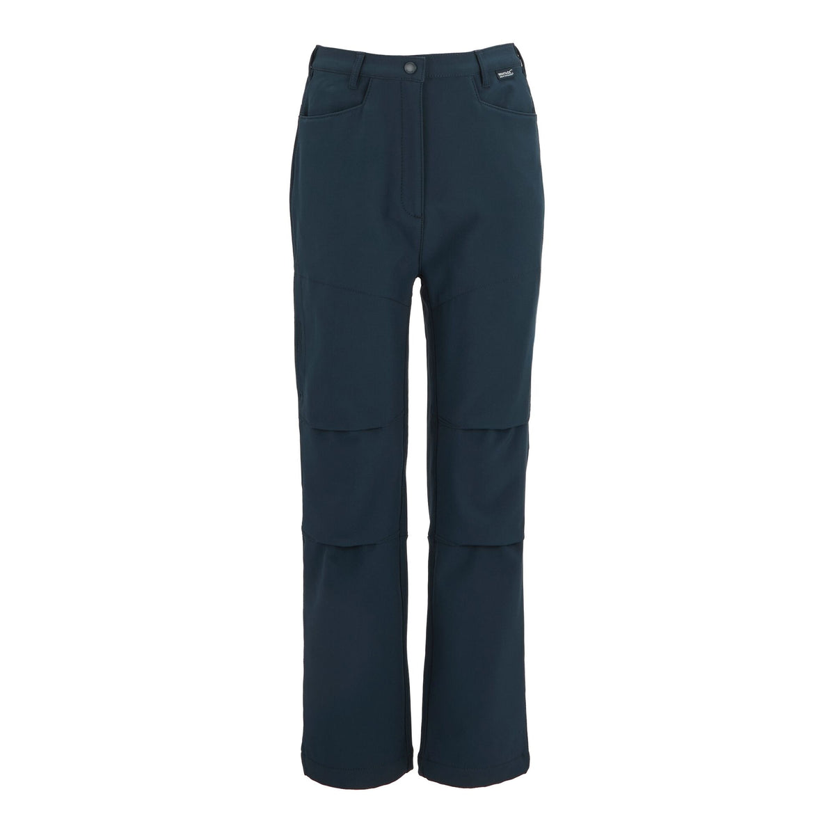 Navy - Front - Regatta Childrens-Kids Softshell Trousers
