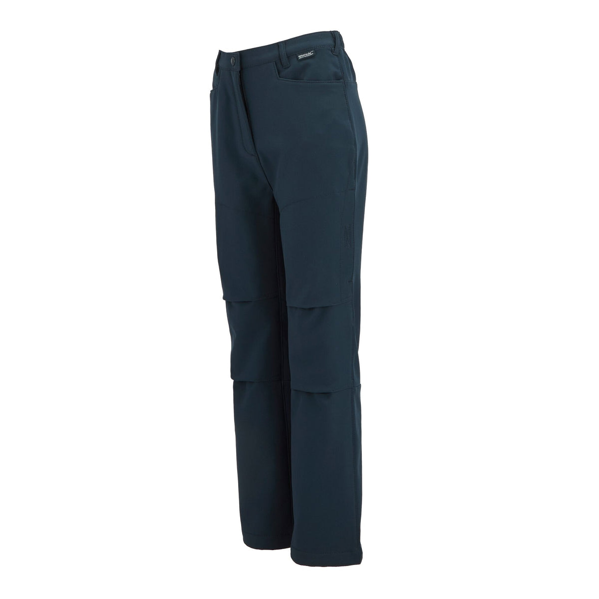Navy - Side - Regatta Childrens-Kids Softshell Trousers