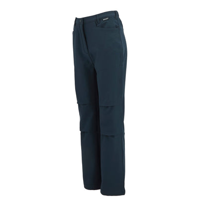 Navy - Side - Regatta Childrens-Kids Softshell Trousers