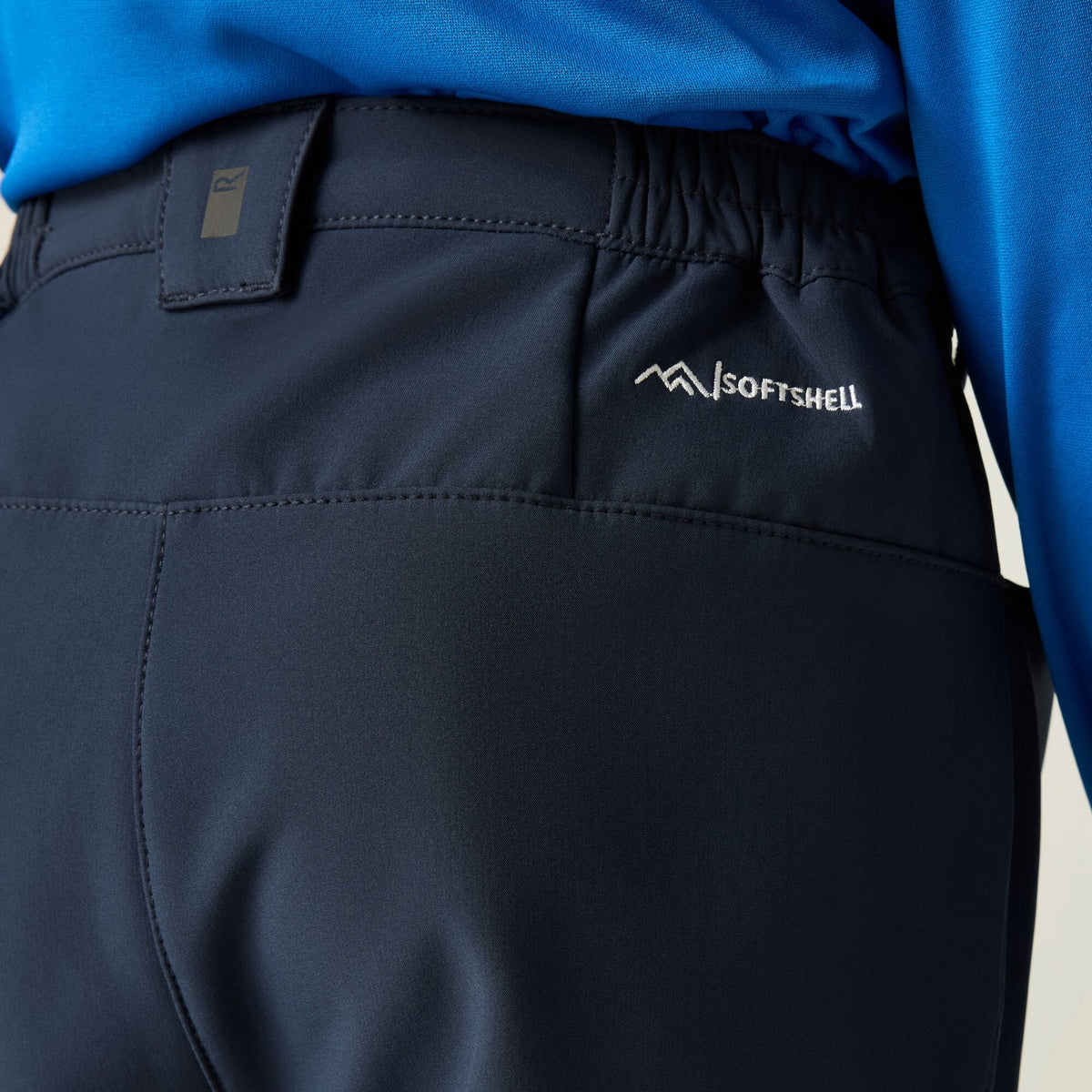 Navy - Pack Shot - Regatta Childrens-Kids Softshell Trousers