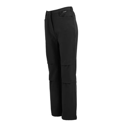 Black - Side - Regatta Childrens-Kids Softshell Trousers