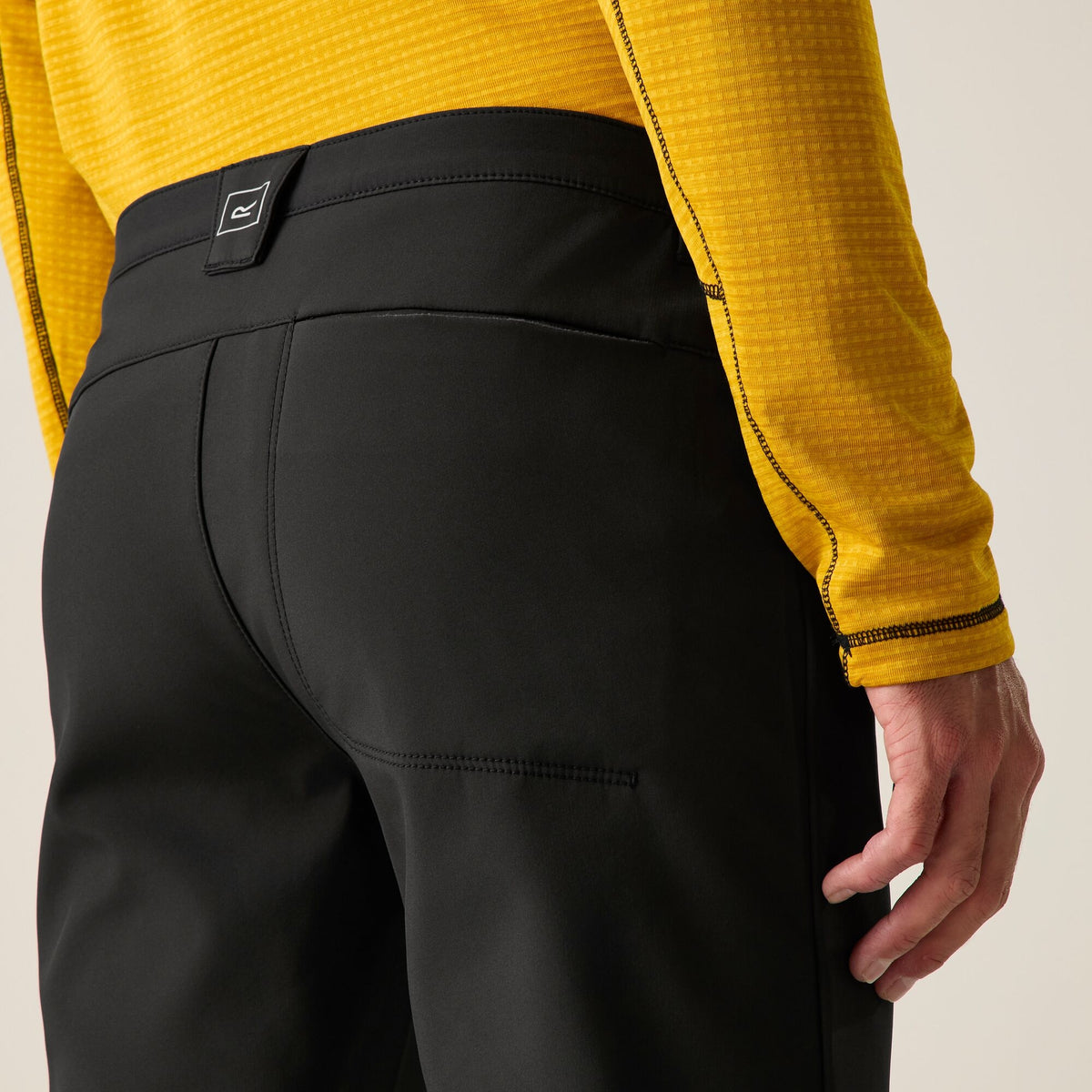 Black - Pack Shot - Regatta Mens Fenton Softshell Trousers