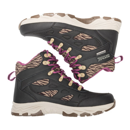 Dark Chocolate - Close up - Regatta Womens-Ladies Vendora Zebra Walking Boots