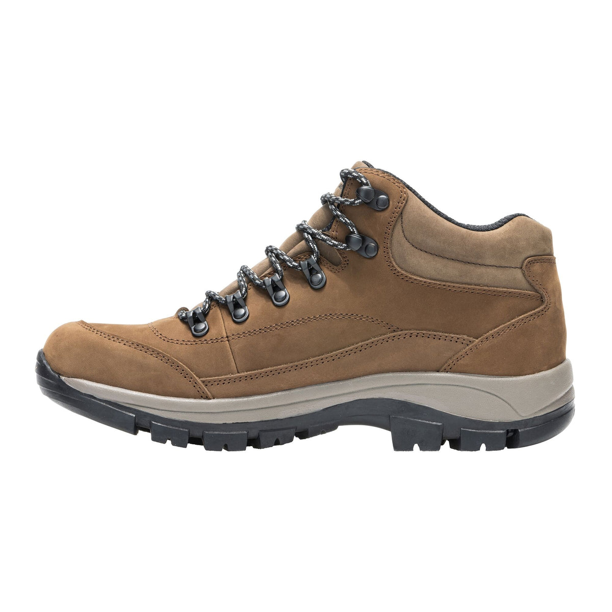 Brown - Side - Regatta Mens Bayton Leather Mid Cut Walking Boots