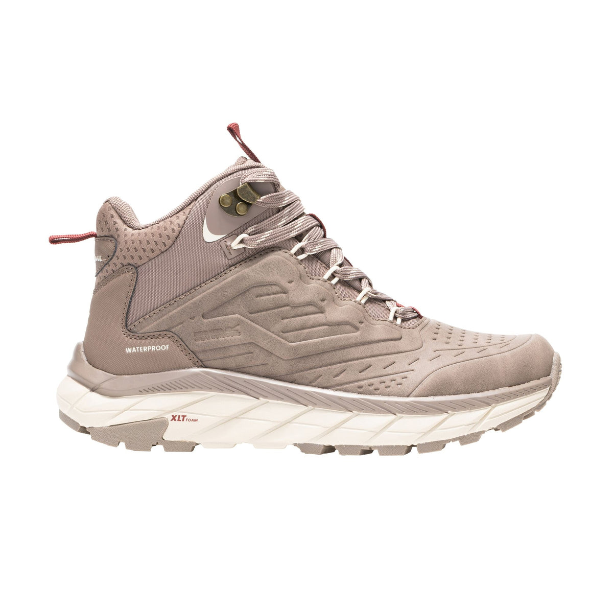 Mocha-Light Vanilla - Front - Regatta Womens-Ladies Derino Mid Cut Walking Boots