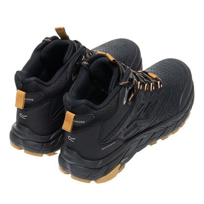 Black-Rubber - Back - Regatta Mens Derino Mid Cut Walking Boots