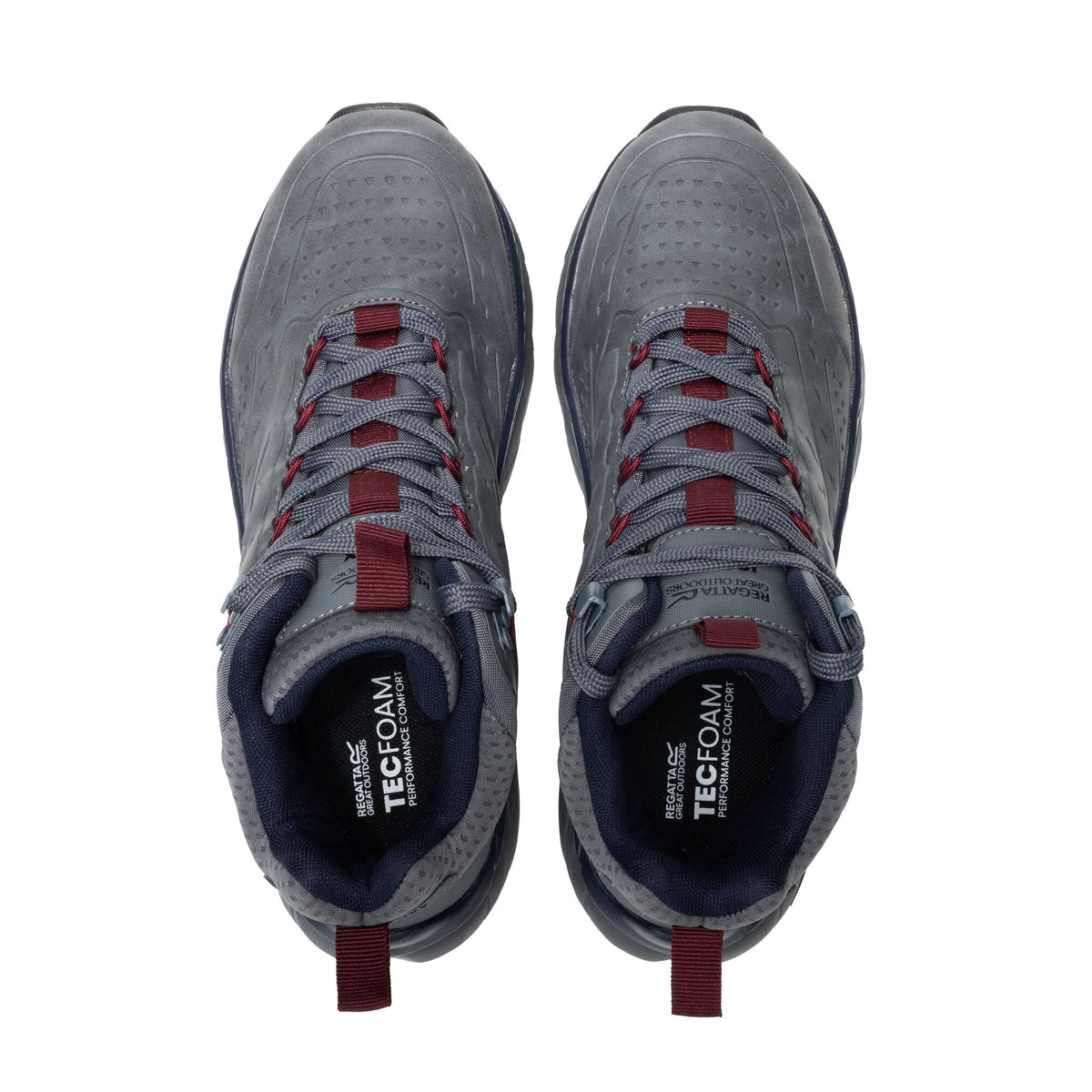 Granite-Navy - Lifestyle - Regatta Mens Derino Mid Cut Walking Boots