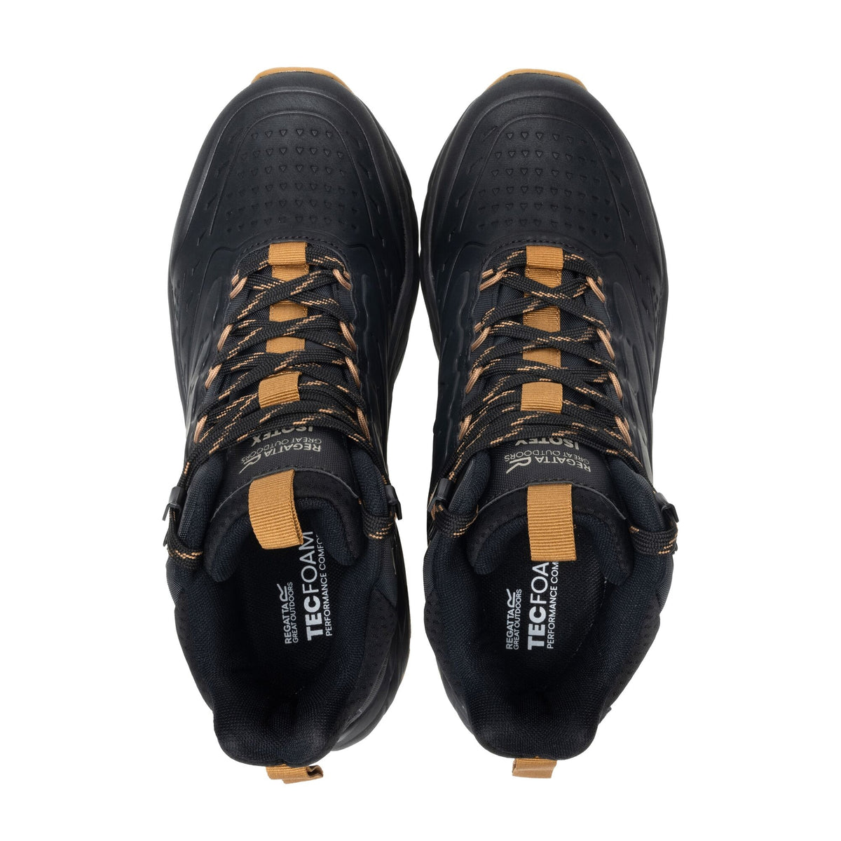 Black-Rubber - Lifestyle - Regatta Mens Derino Mid Cut Walking Boots