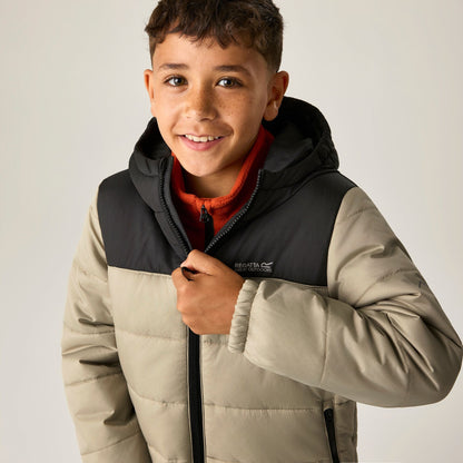 Black-Abbeystone - Close up - Regatta Childrens-Kids Lofthouse Padded Jacket