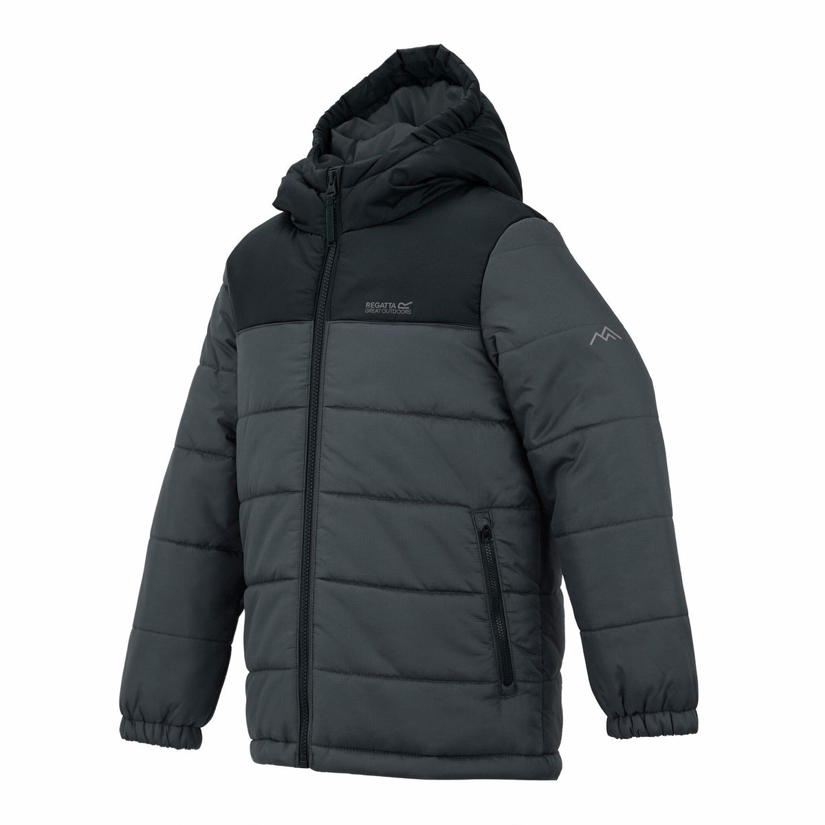 Black-Seal Grey - Side - Regatta Childrens-Kids Lofthouse Padded Jacket