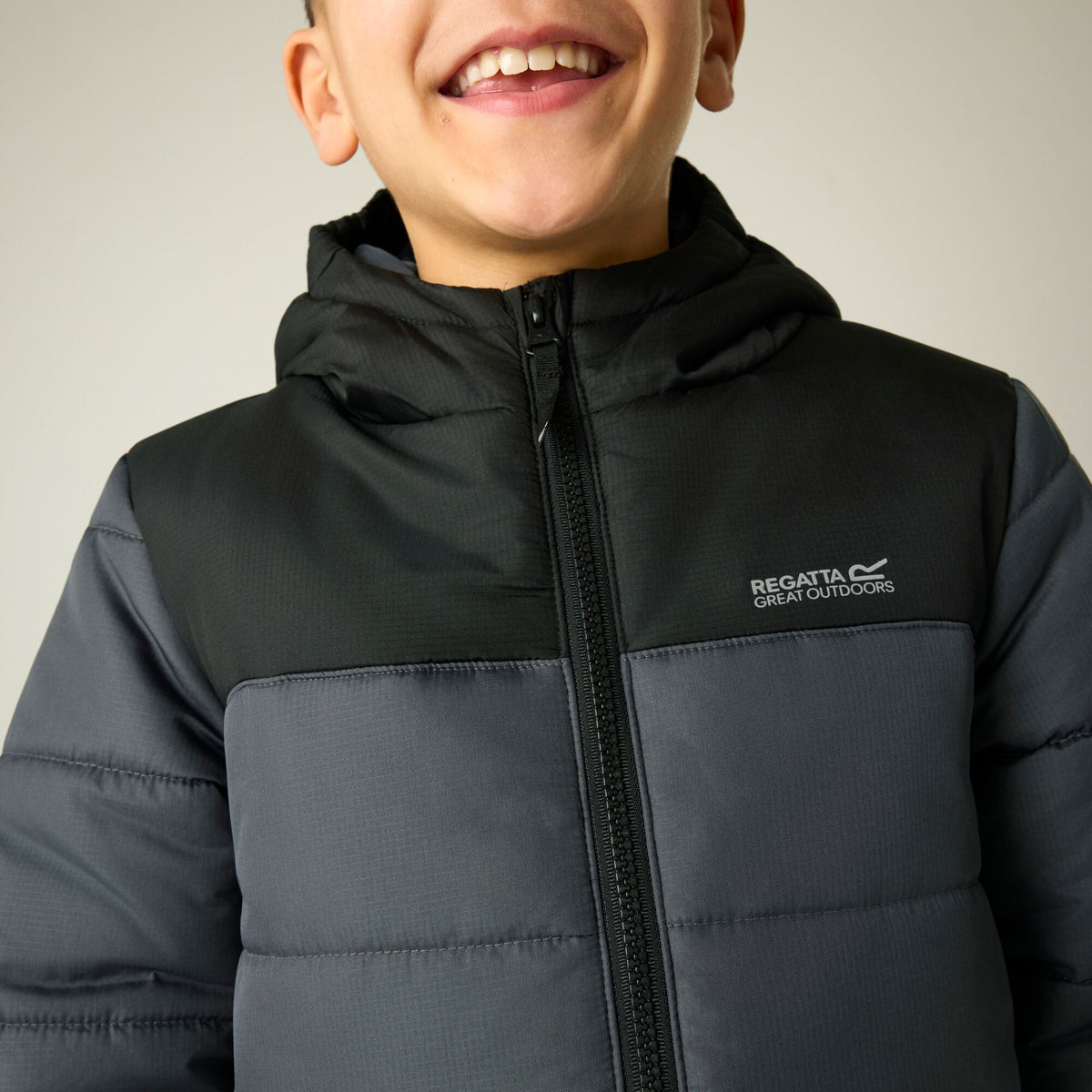 Black-Seal Grey - Lifestyle - Regatta Childrens-Kids Lofthouse Padded Jacket