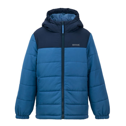 Aviator Blue-Olympian Blue - Front - Regatta Childrens-Kids Lofthouse Padded Jacket