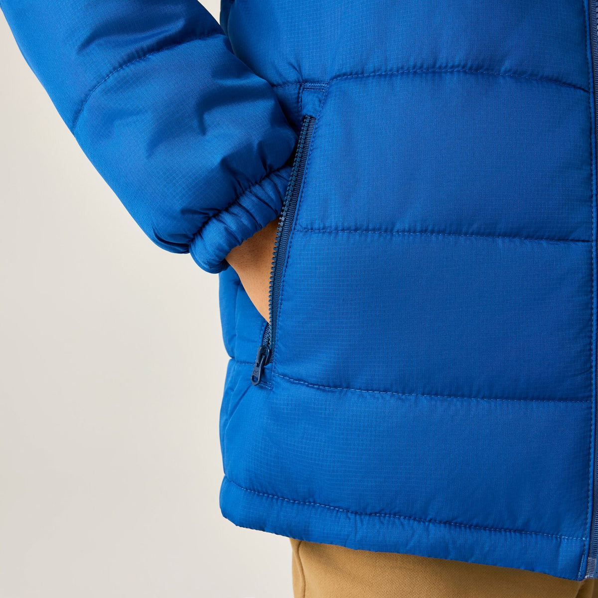 Aviator Blue-Olympian Blue - Close up - Regatta Childrens-Kids Lofthouse Padded Jacket