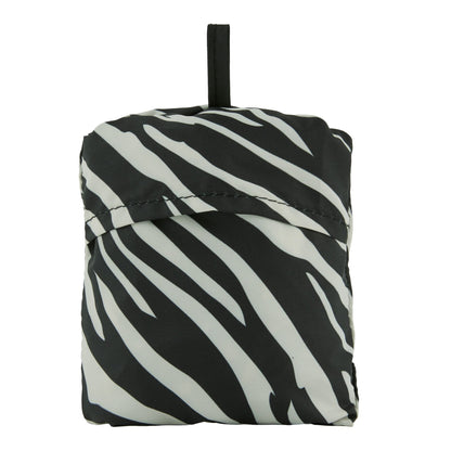 Black-Light Vanilla - Side - Regatta Zebra Print Packaway Shopper Bag